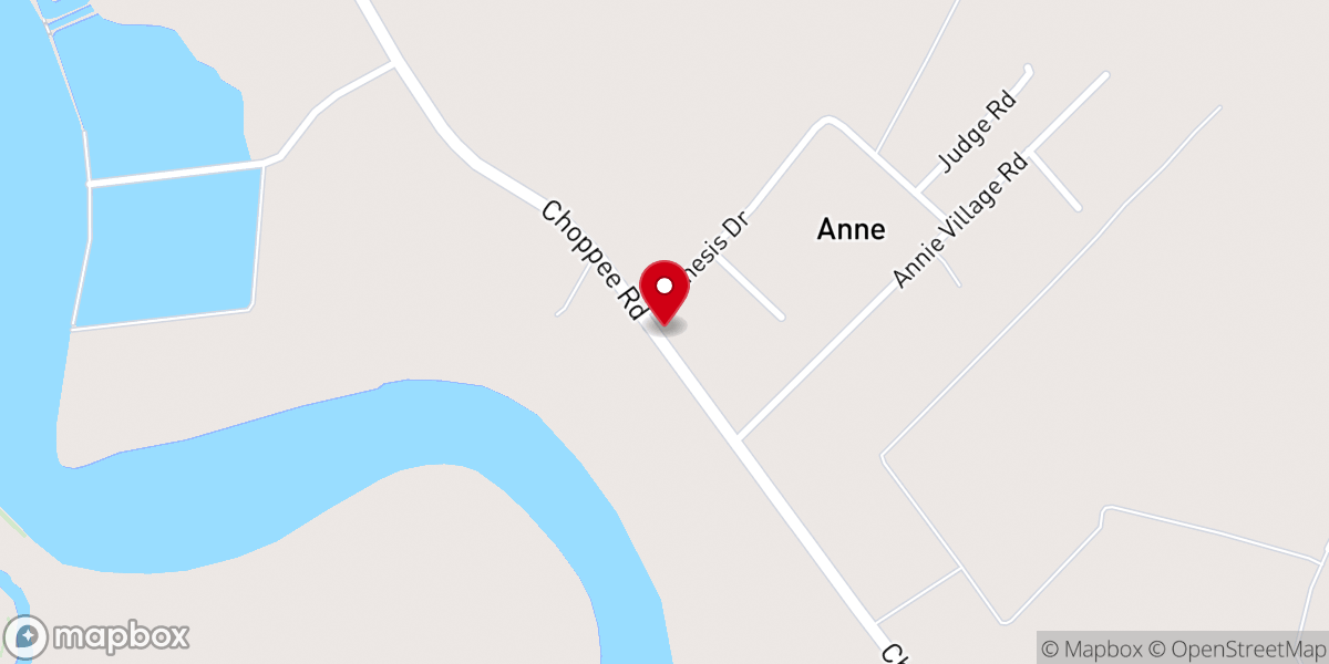 Map showing location of Johnson Chapel
