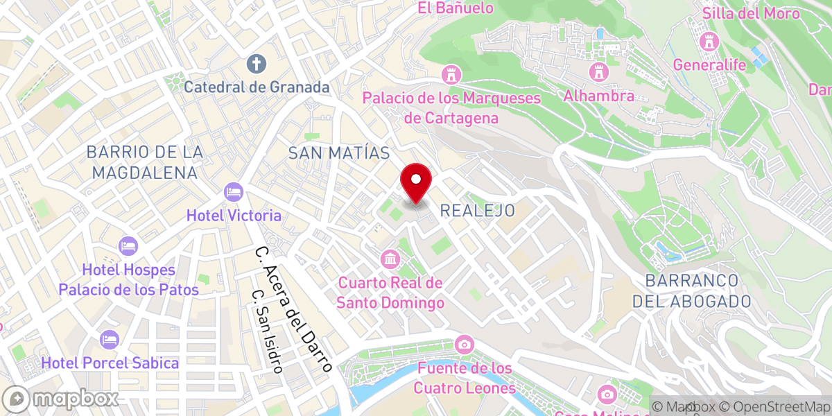 Map showing location of Camarín de Nuestra Señora del Rosario Coronada