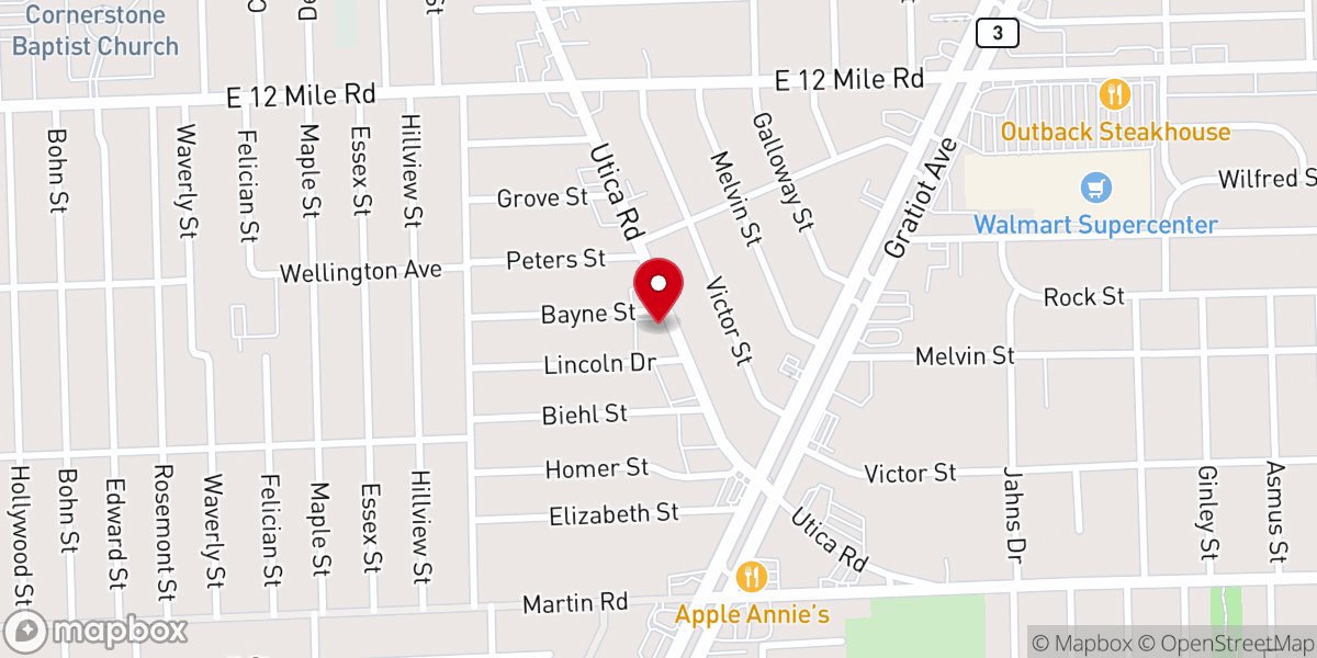 Map showing location of Evangel Ministries International