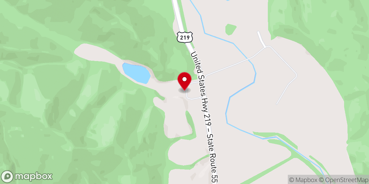 Map showing location of Camp Carlo