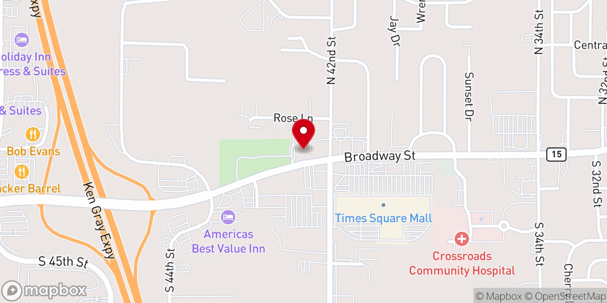Map showing location of West Salem Trinity United Methodist Church
