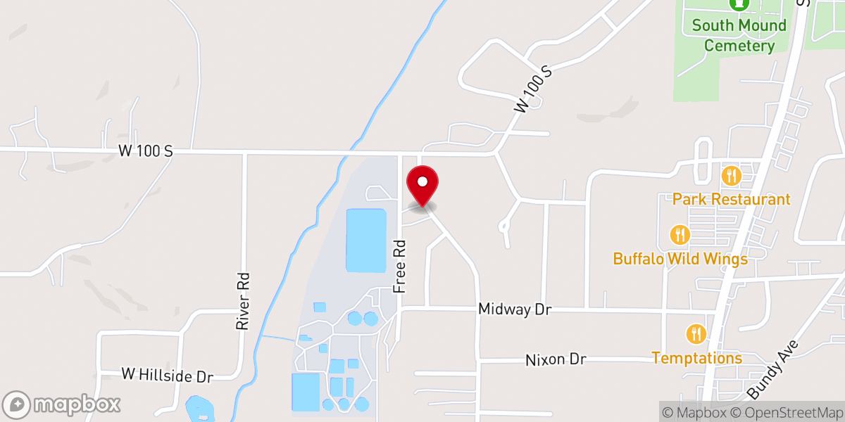Map showing location of Whittier Lane Baptist Church
