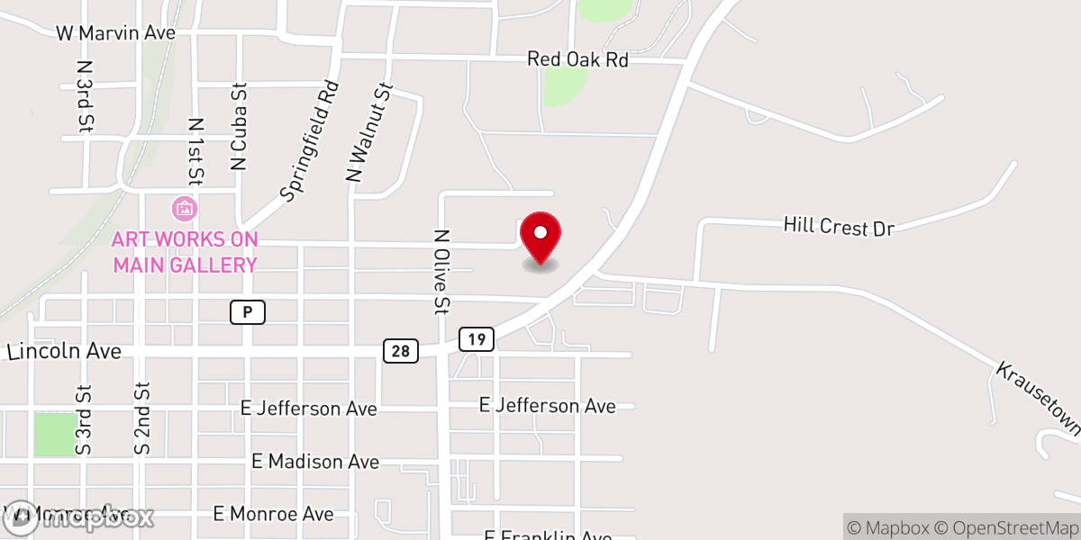 Map showing location of Seasons of Faith Fellowship Church