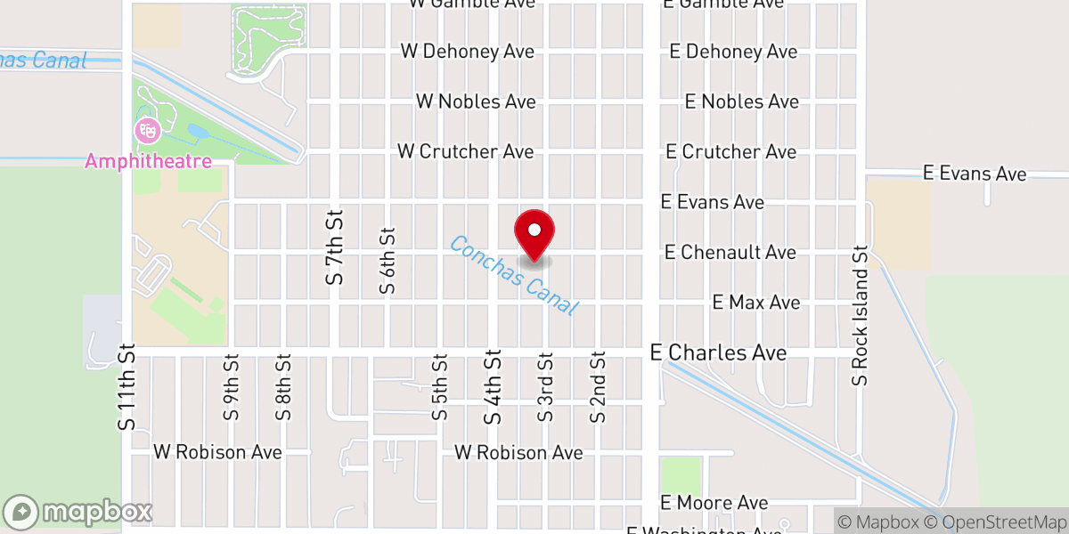 Map showing location of Church of Christ