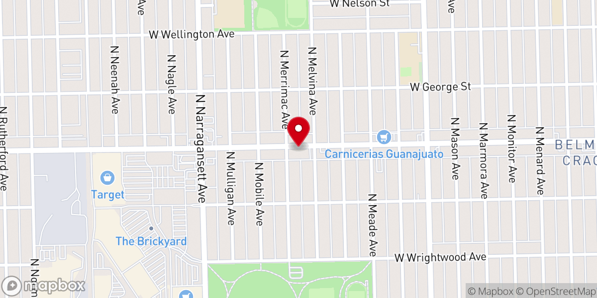 Map showing location of Iglesia Pentecostal Fuente de Agua Viva