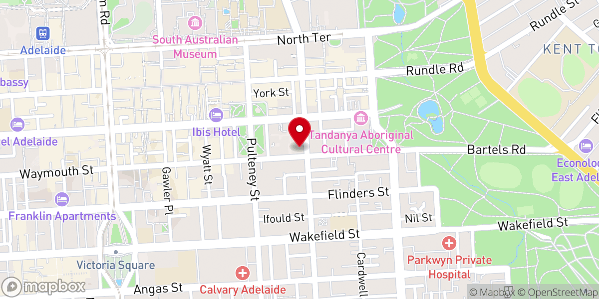 Map showing location of Uniting Church In Australia, South Australia