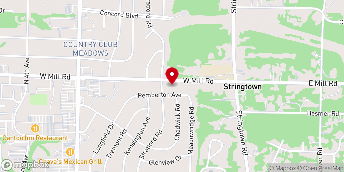 Map showing location of Living Hope Church