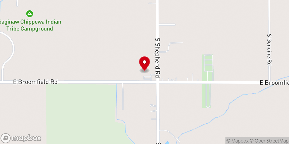 Map showing location of New Life Christian Fellowship