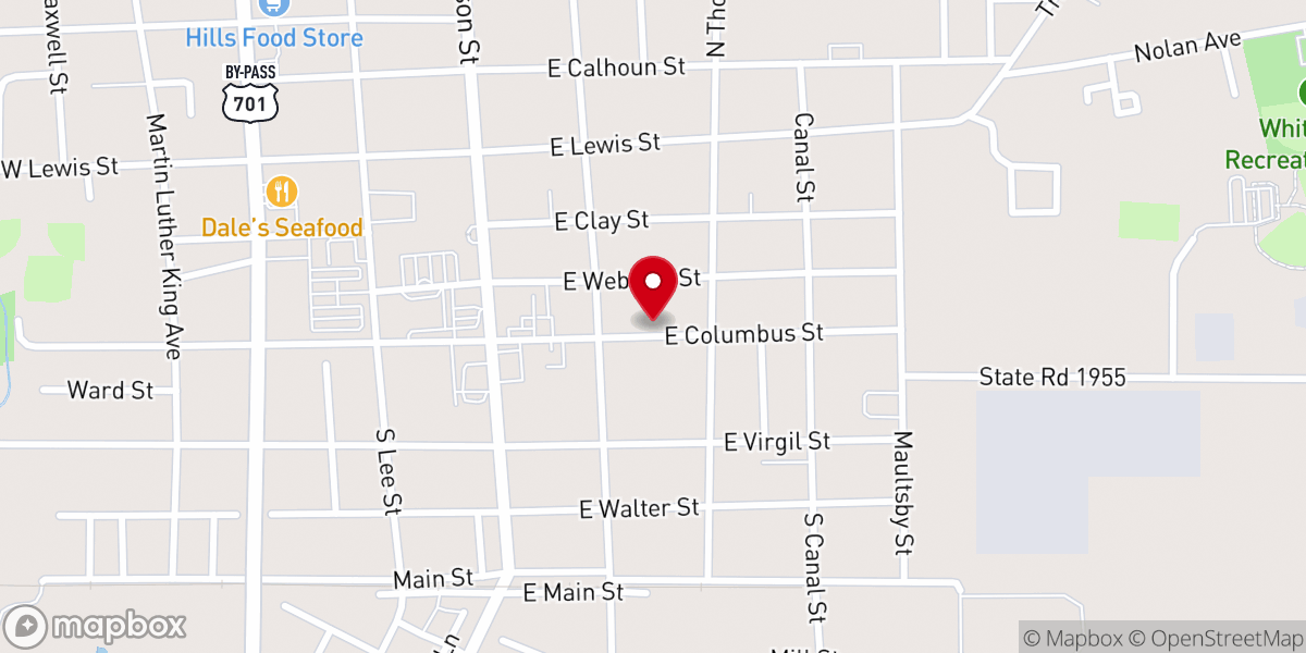 Map showing location of Grace Of God Holiness Ministries