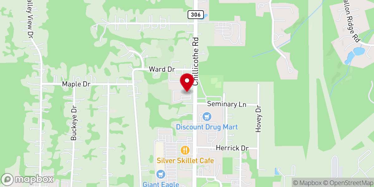 Map showing location of The Church of the Angels