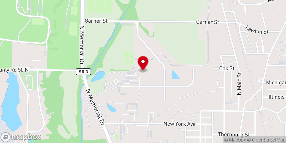 Map showing location of Henry County YMCA