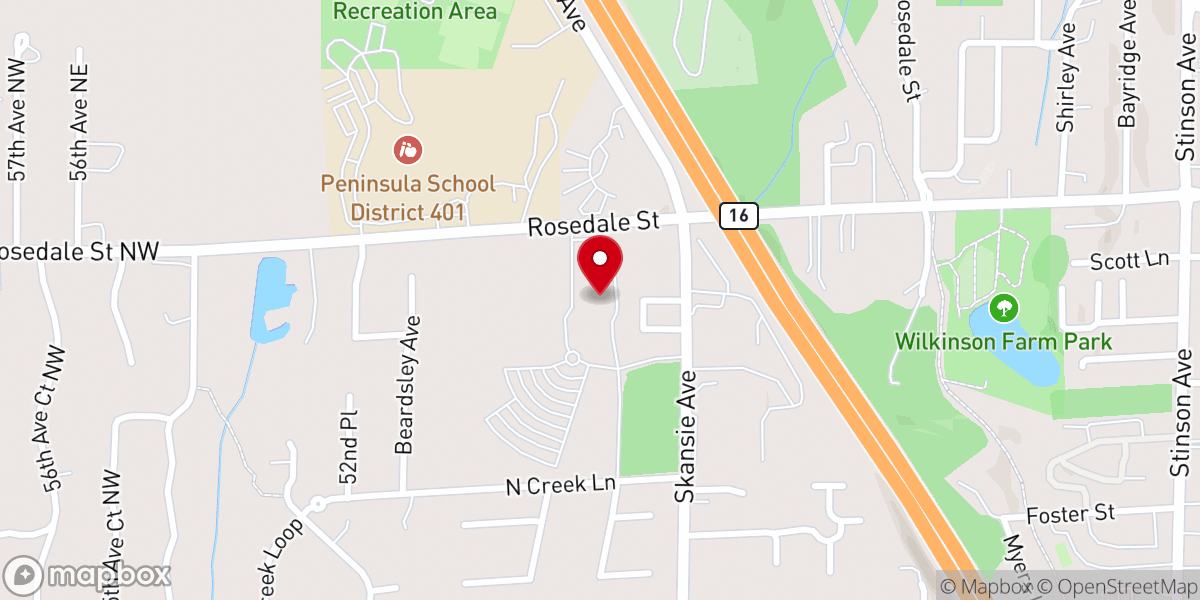 Map showing location of Chapel Hill Church
