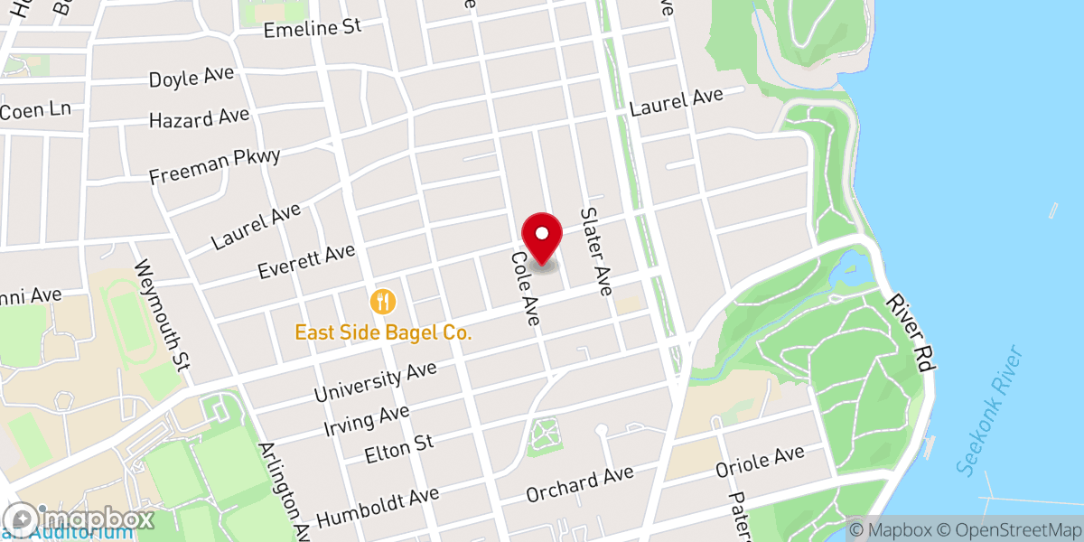 Map showing location of St. Sebastian Catholic Church