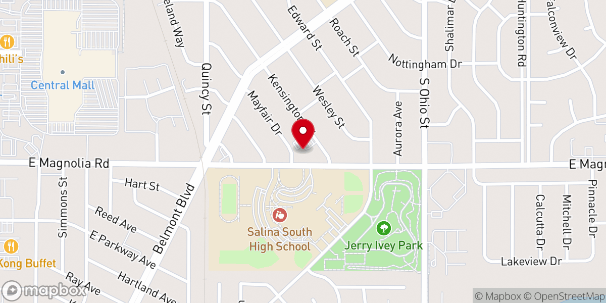 Map showing location of Redeemer Lutheran Church