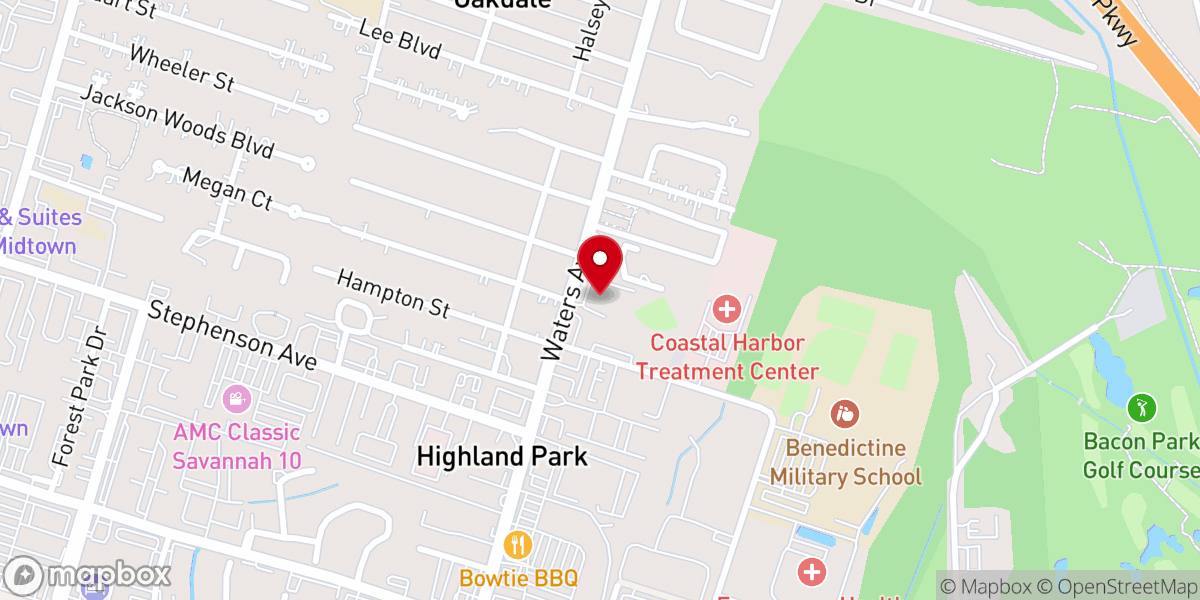 Map showing location of Local Church