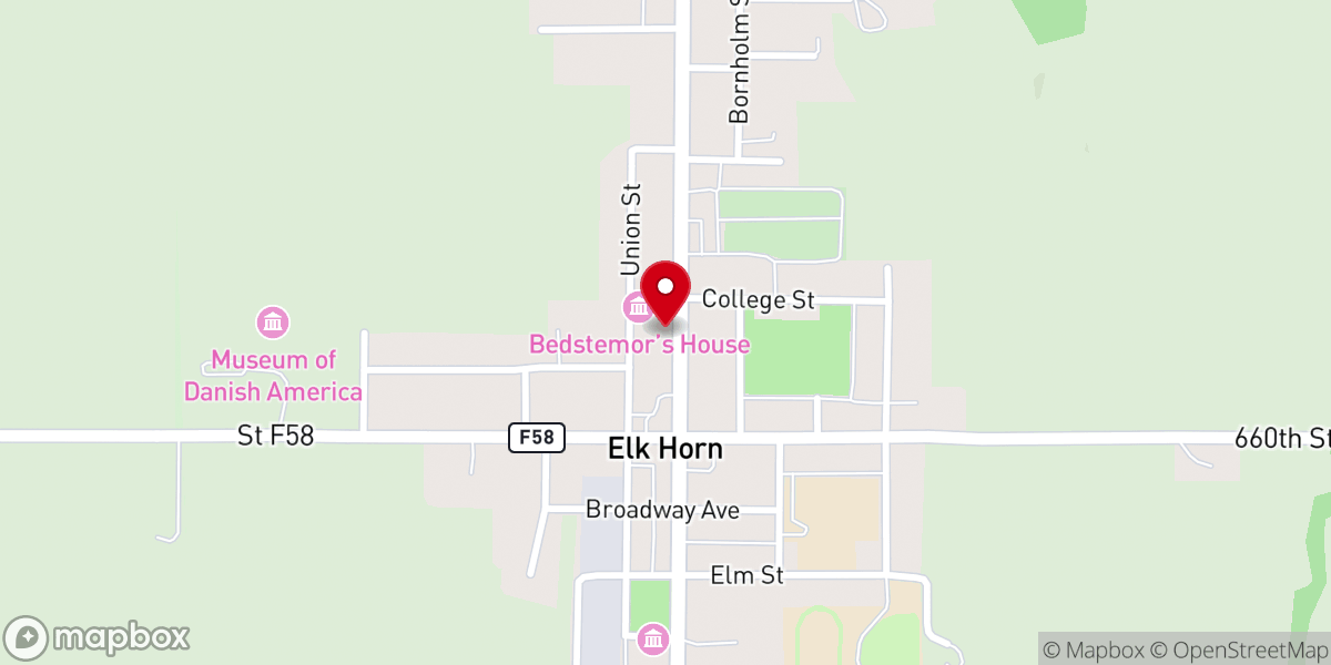 Map showing location of First Baptist Church