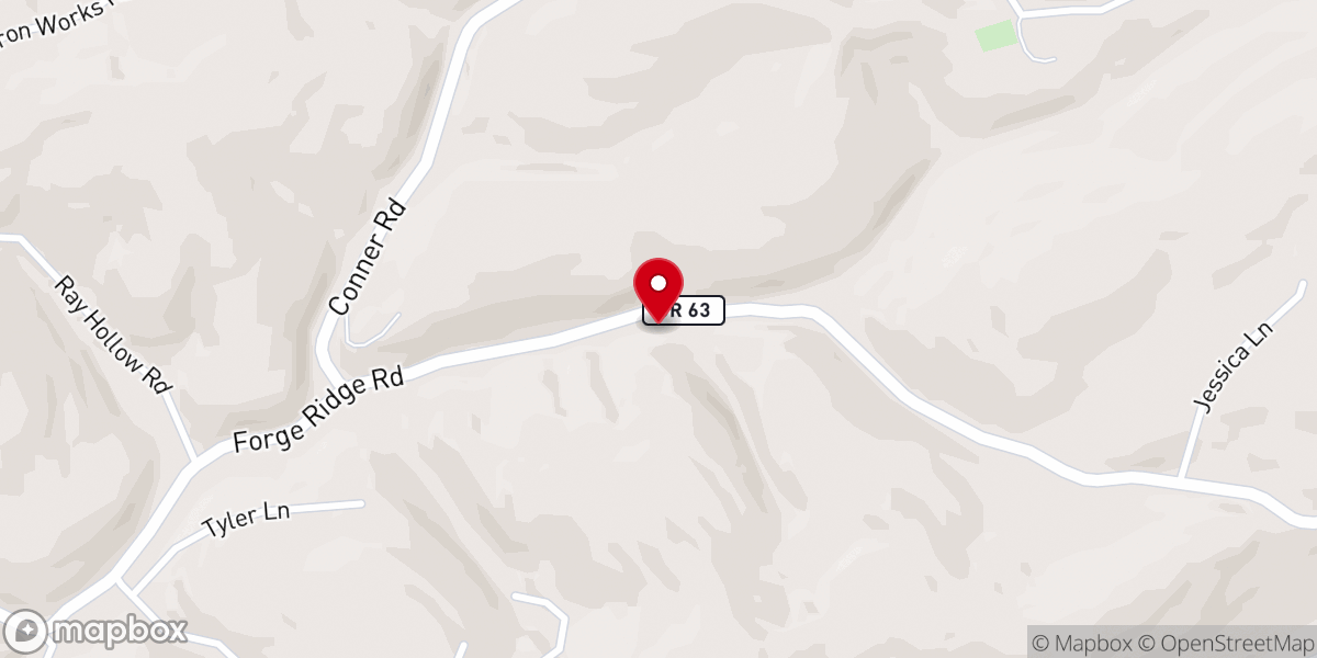 Map showing location of Mt Gilead Baptist Church