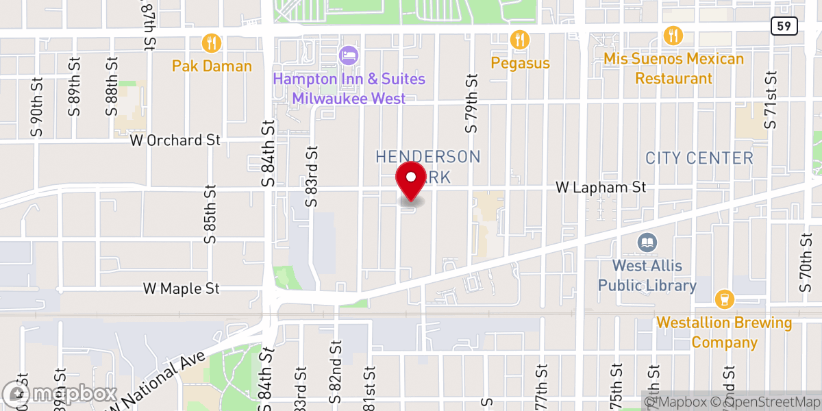 Map showing location of Amazing Grace Chapel