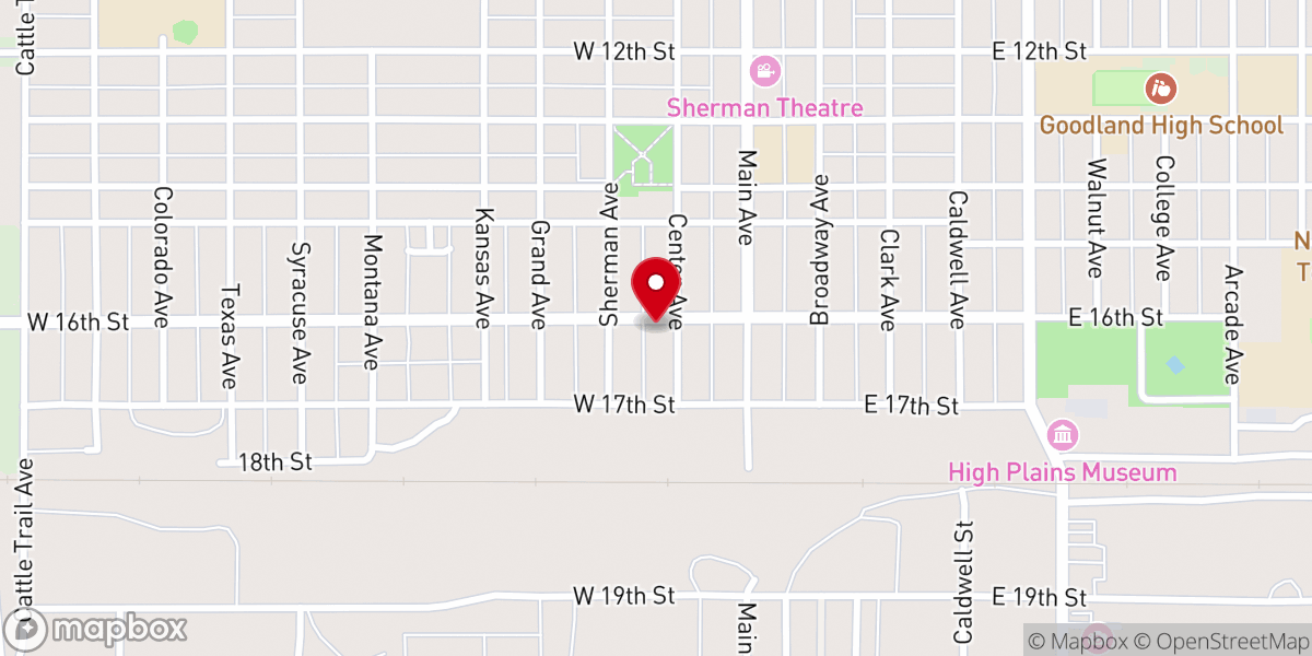 Map showing location of Promise Land Baptist Church