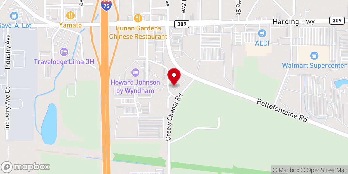 Map showing location of Victory Evangelist for Christ Inc