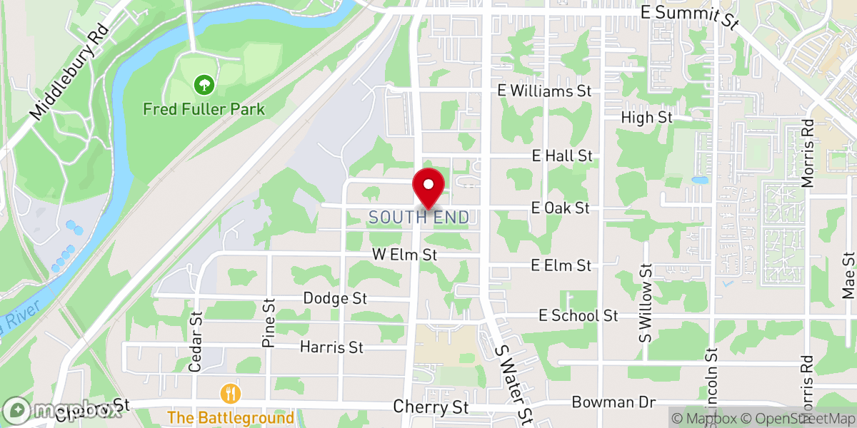 Map showing location of The First Spiritualist Church of Kent