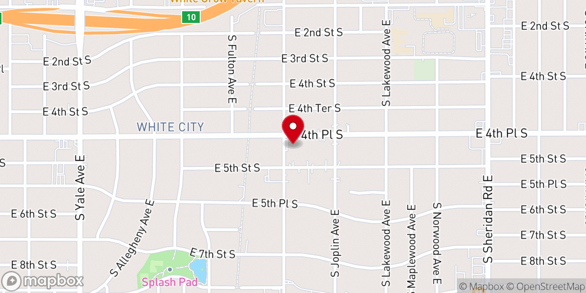 Map showing location of The Lord's Flock Learning Center