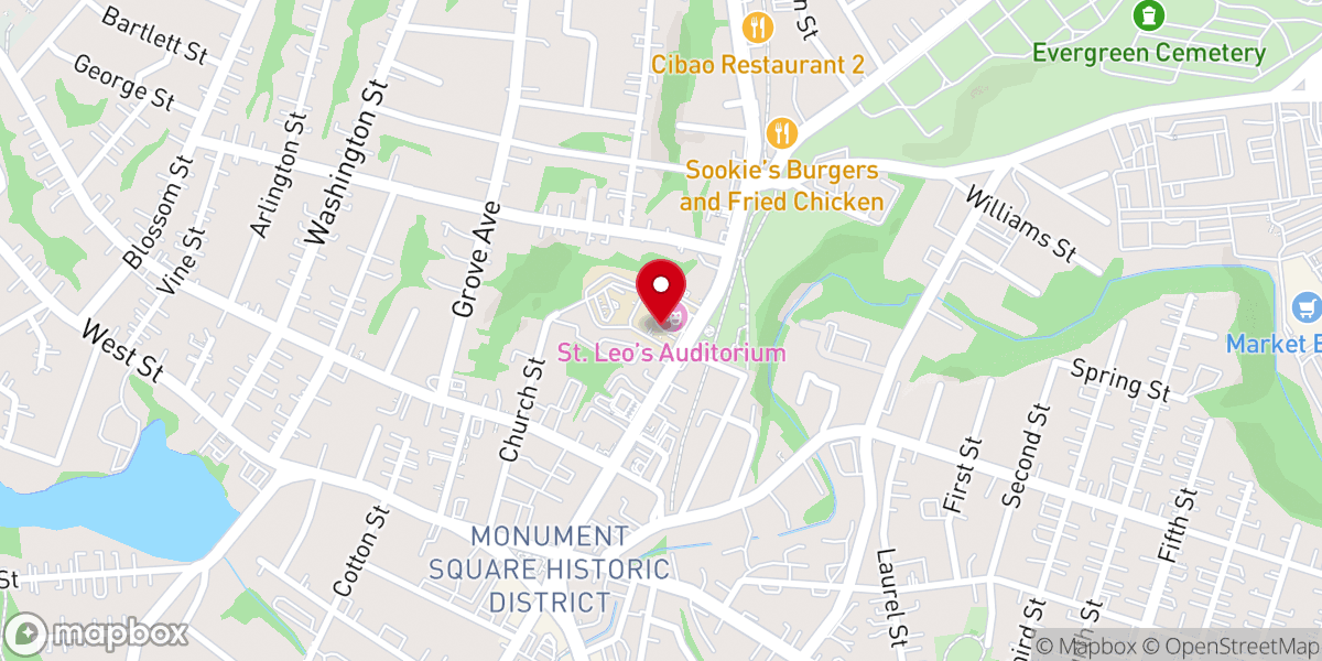 Map showing location of St Leo's Parish