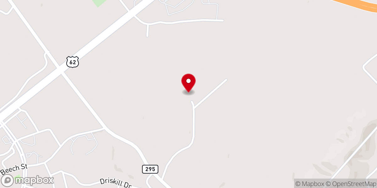 Map showing location of Elm Grove Church