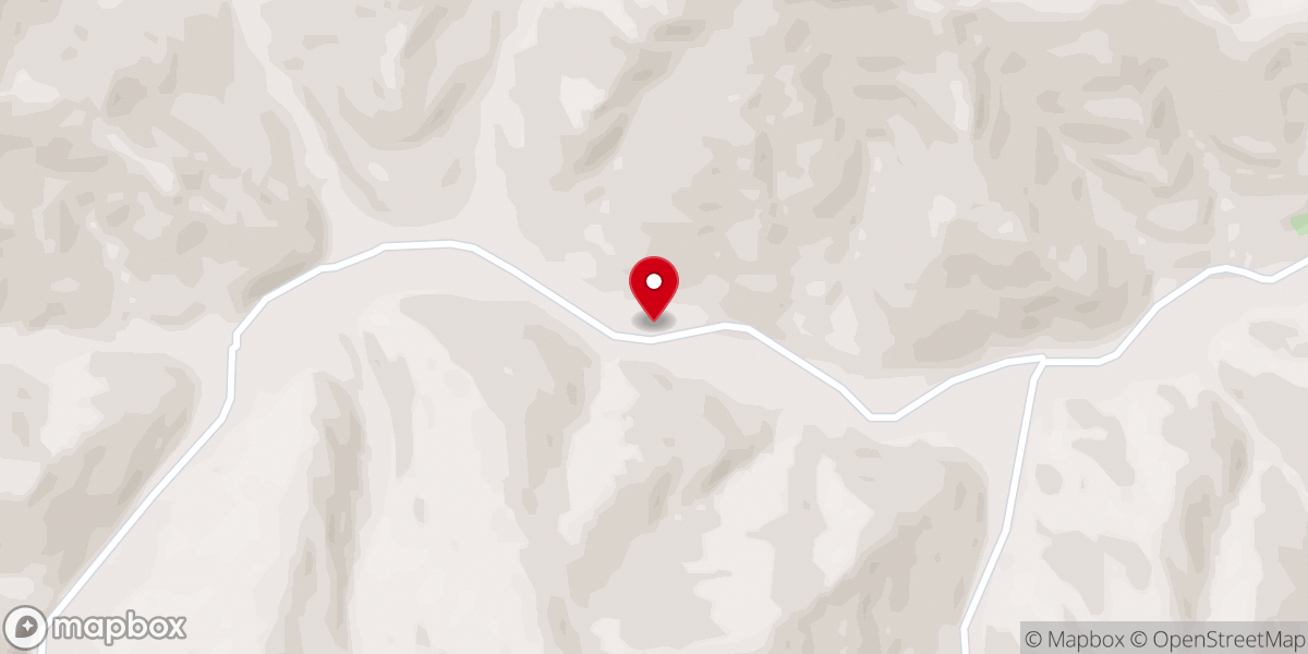 Map showing location of Bowling Fork Freewill Baptist Church
