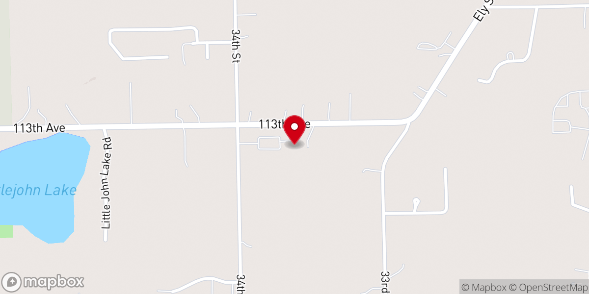 Map showing location of Christ Community Church of Allegan