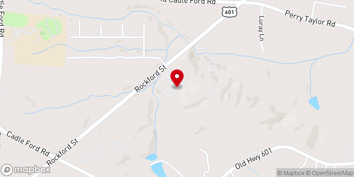 Map showing location of Temple Baptist Church