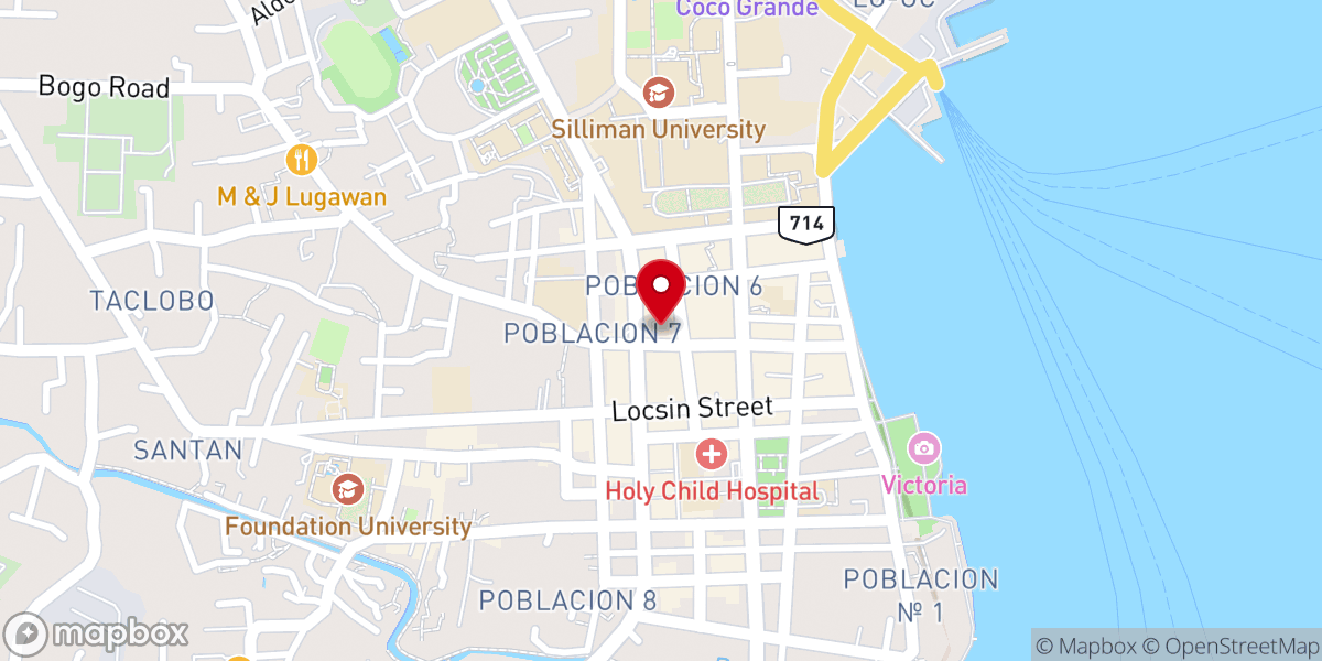 Map showing location of International Oneness Apostolic Churches of Jesus Christ Inc. - Dumaguete