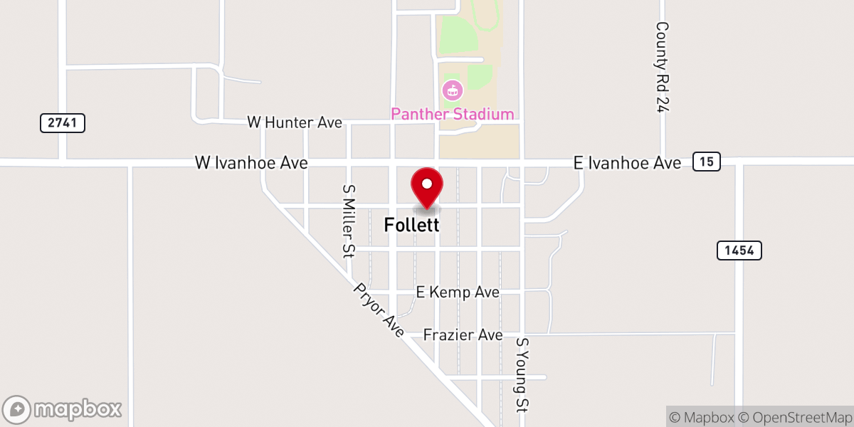 Map showing location of First Baptist Church