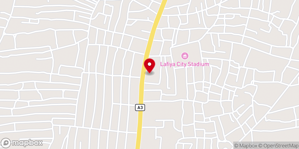 Map showing location of COCIN Church Bukan Sidi Lafia