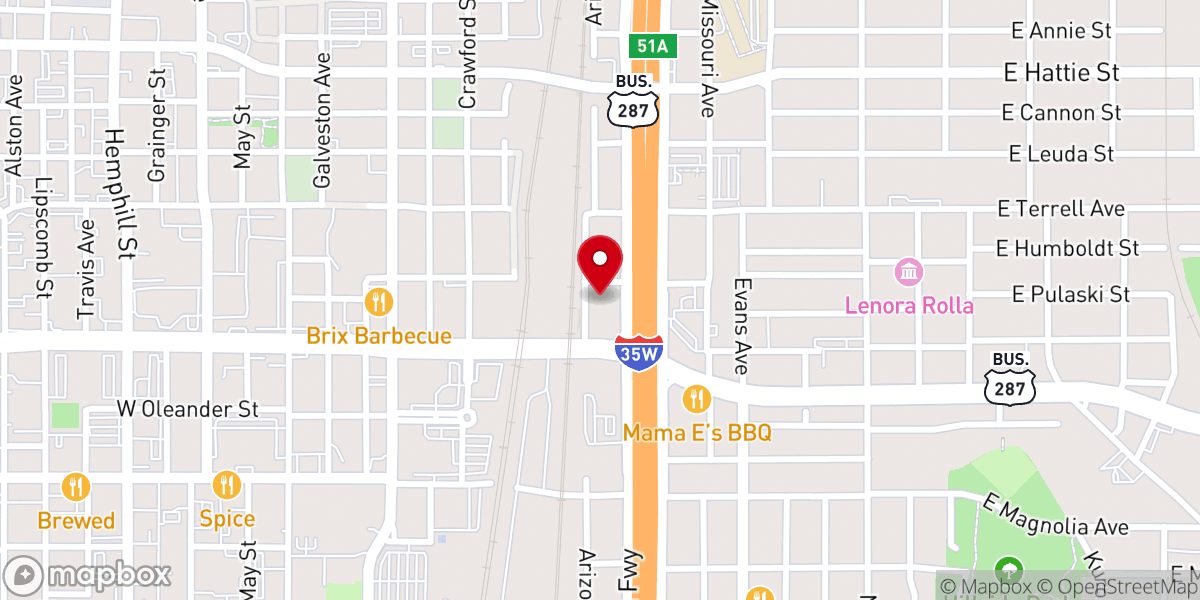 Map showing location of Church On The Slab