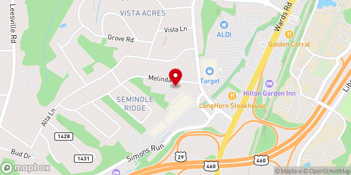 Map showing location of Providence Church