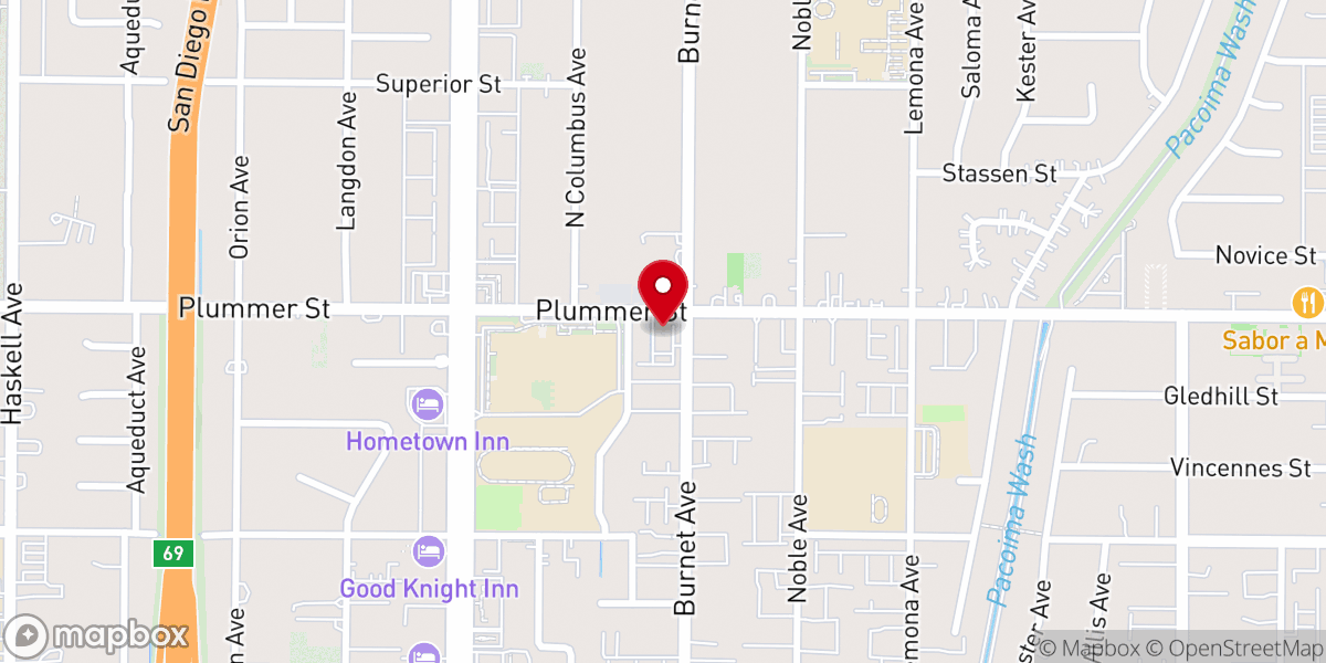 Map showing location of Immanuel Bible Church