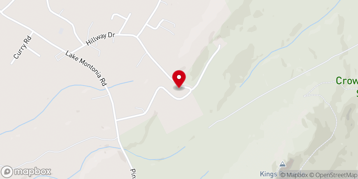 Map showing location of Mountain Crest Church of Love