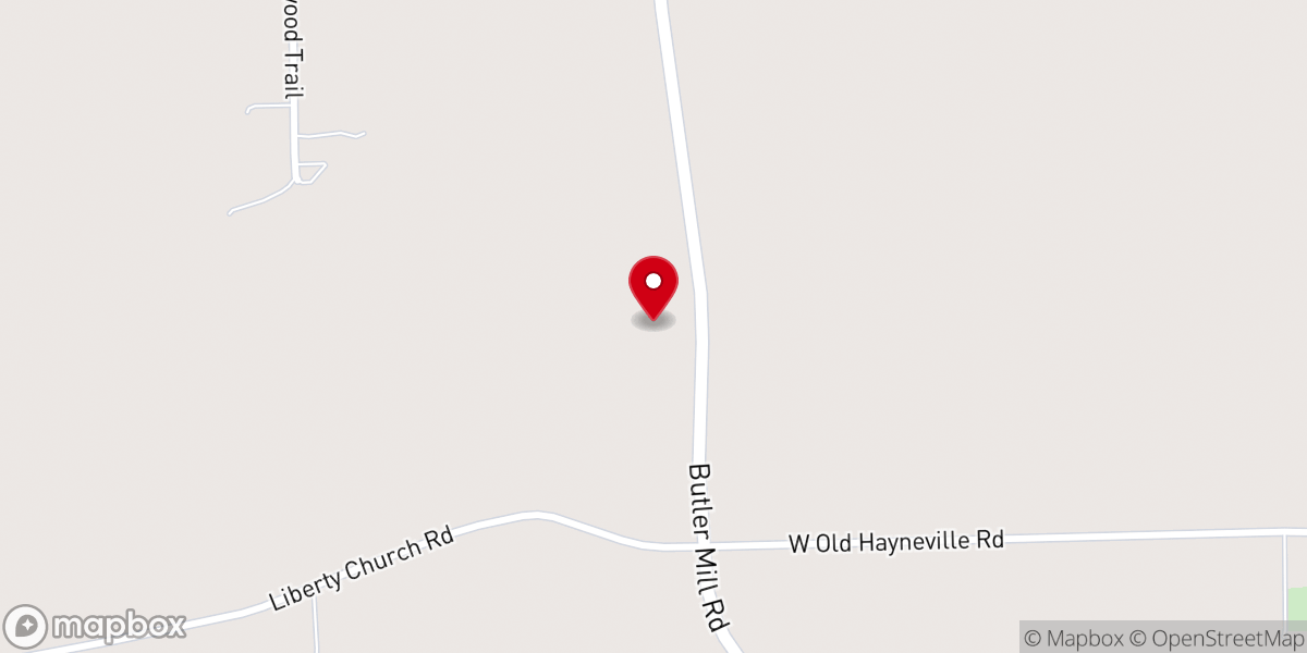 Map showing location of Butler Memorial Church