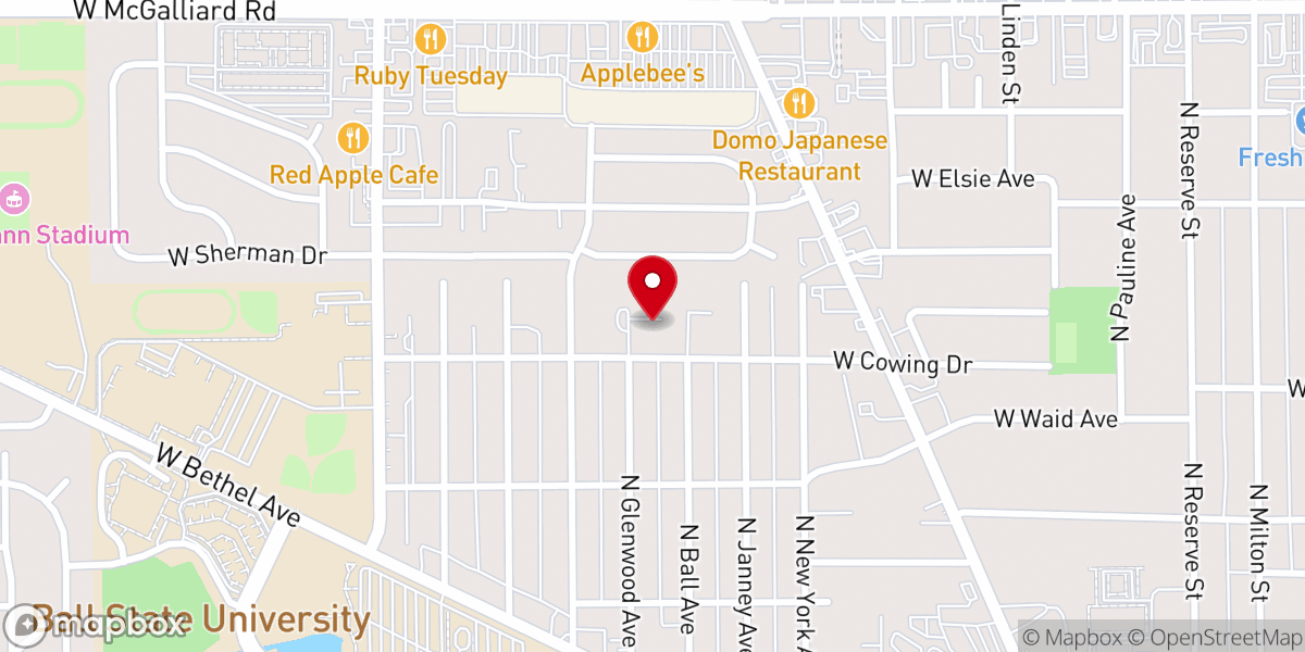 Map showing location of Rising Hope Church
