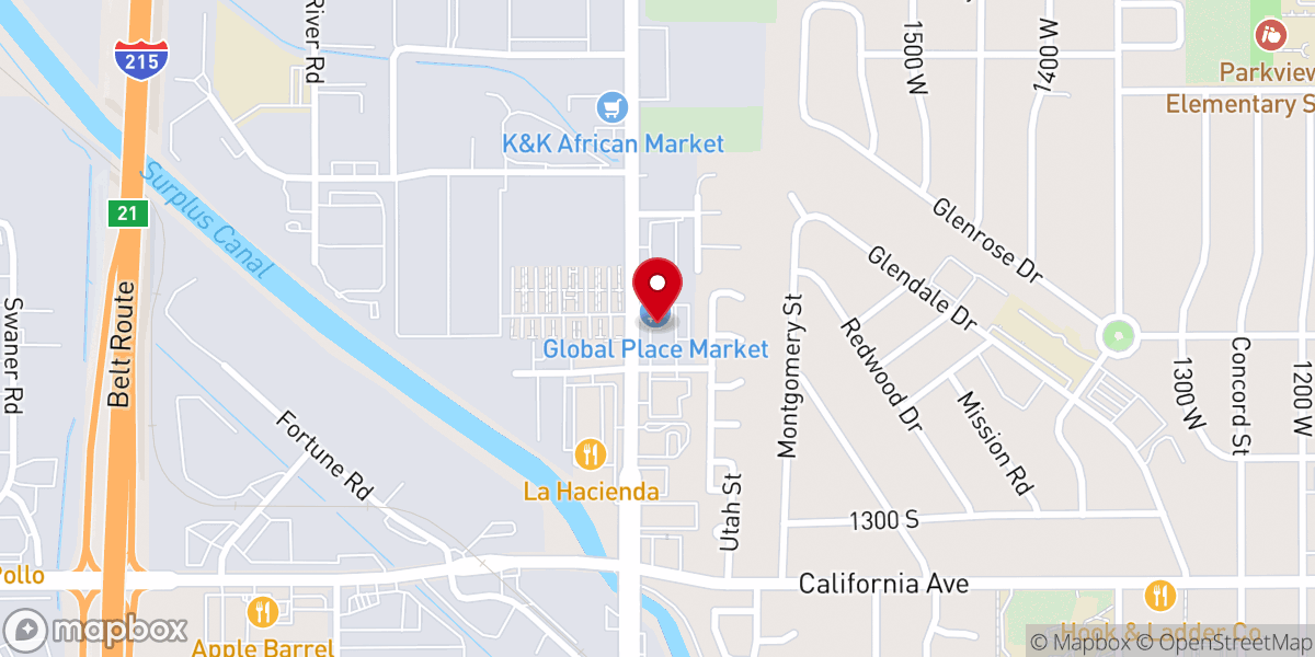 Map showing location of Salt Lake American