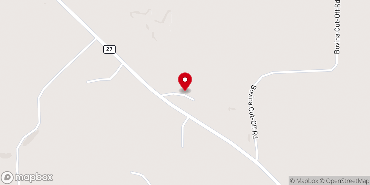 Map showing location of Clover Valley Church