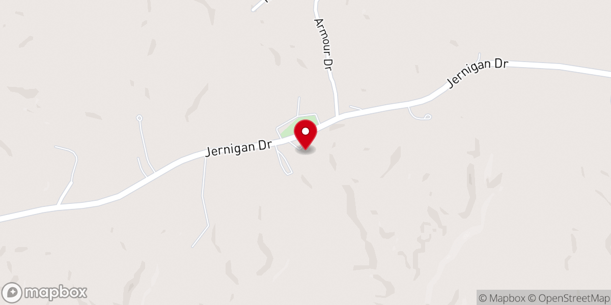 Map showing location of Mt Olive Baptist Church