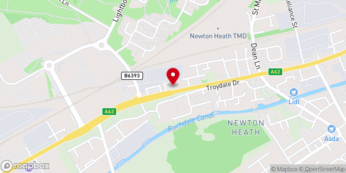 Map showing location of RCCG Strong Tower Manchester
