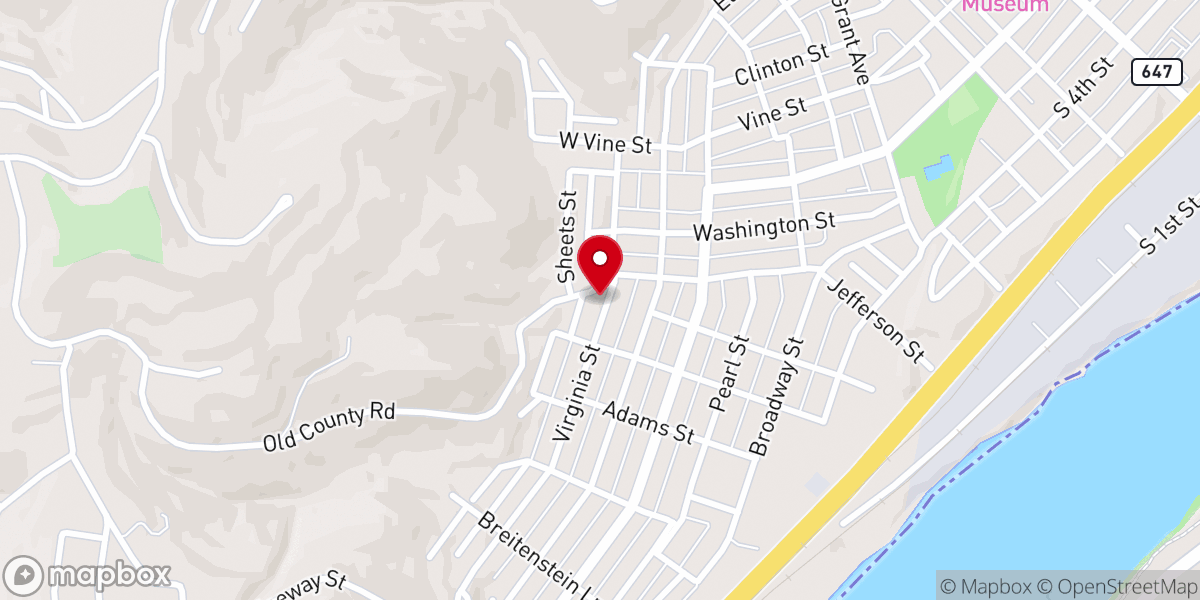 Map showing location of Tree of Life Church