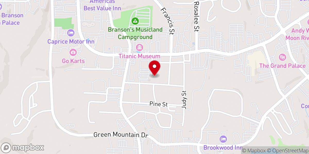 Map showing location of Church of Christ West 76th