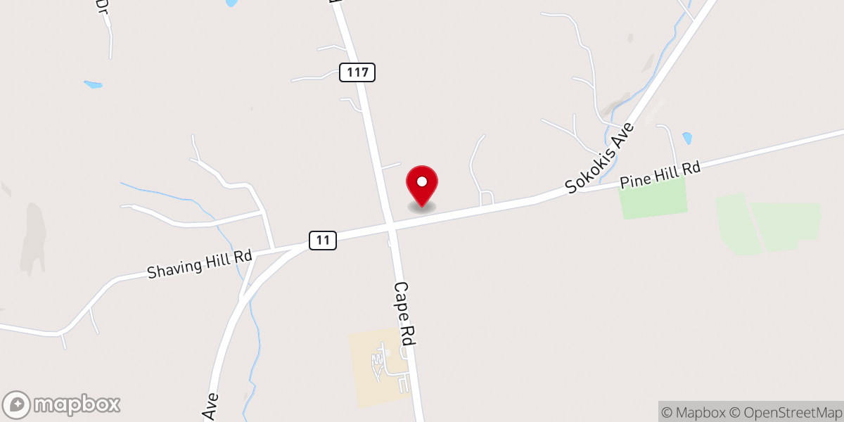 Map showing location of Limington Orthodox Presbyterian Church