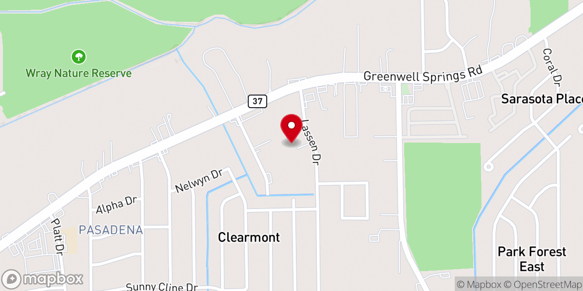 Map showing location of Love Alive Church