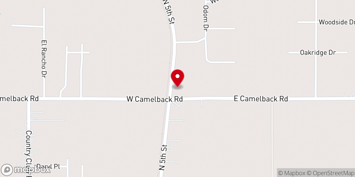 Map showing location of Tanglewood Bible Fellowship