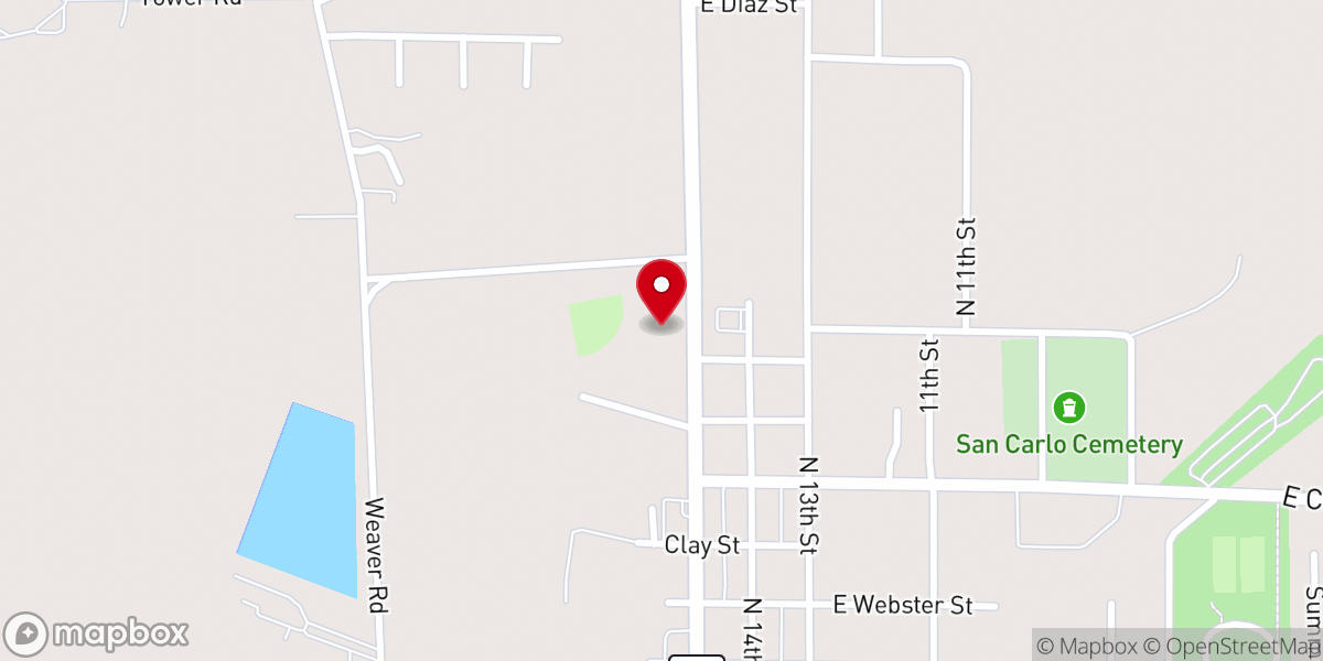 Map showing location of Christian Life Church